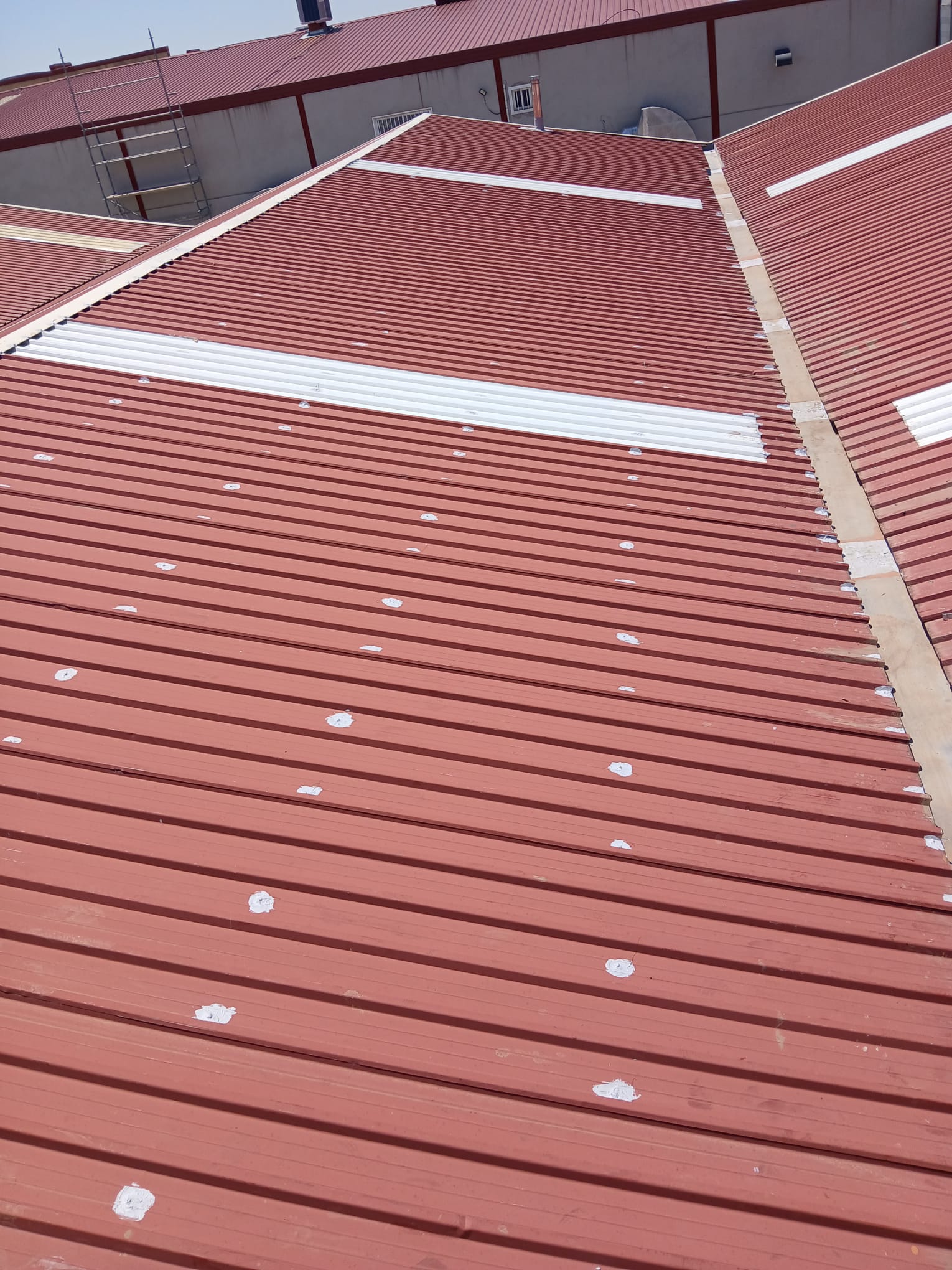 Sellado de tejado metálico